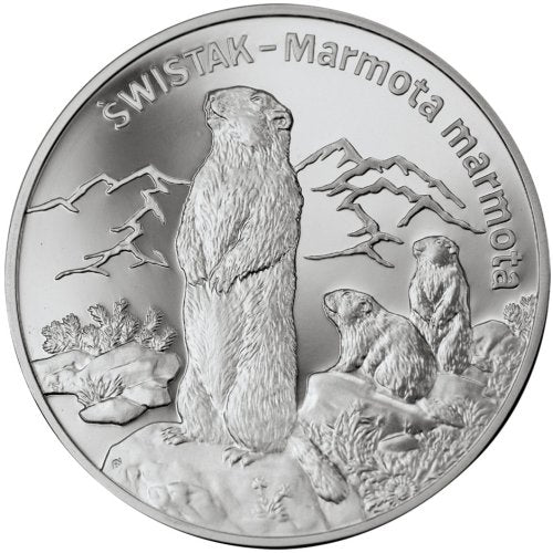 20 zł, Zwierzęta świata - Świstak (łac. Marmota marmota), 2006