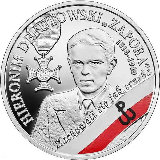 10 zł, Wyklęci przez komunistow żołnierze niezłomni - Hieronim Dekutowski "Zapora", 2018