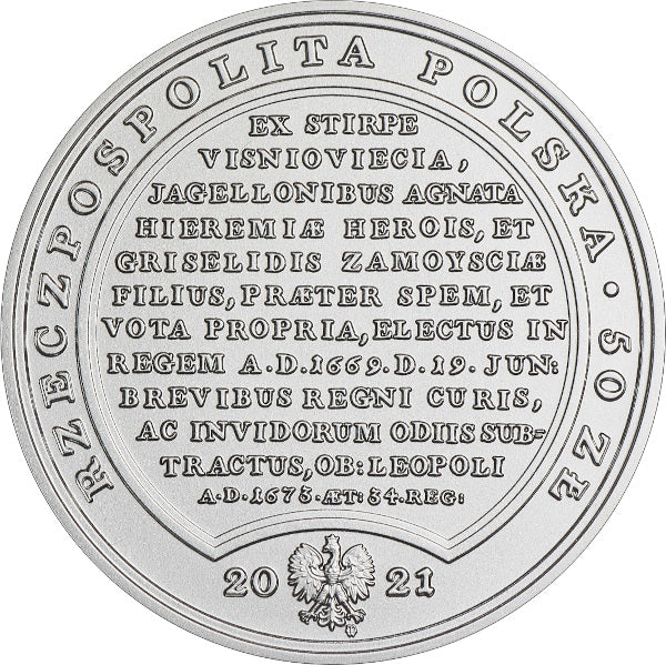 50 zł, Skarby Stanisława Augusta - Michał Korybut Wiśniowiecki, 2021