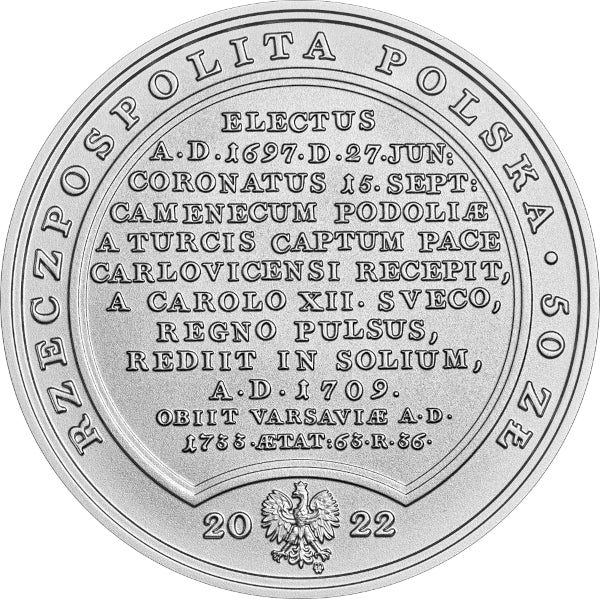 50 zł, Skarby Stanisława Augusta - August II Mocny, 2022